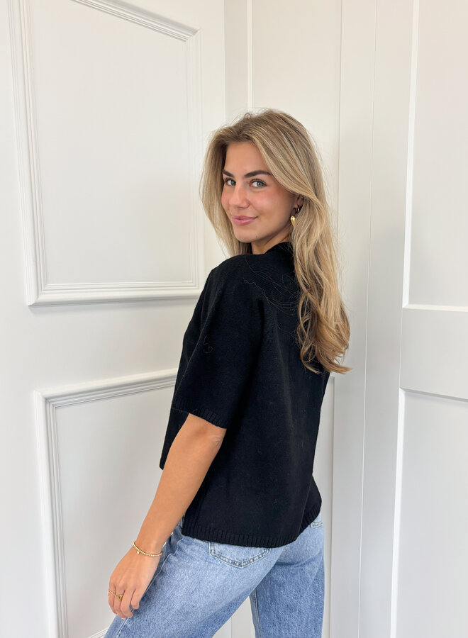 Knit top Kendal zwart