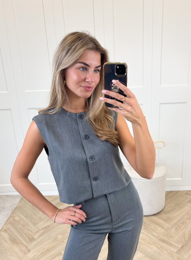 Gilet Alyssa grijs