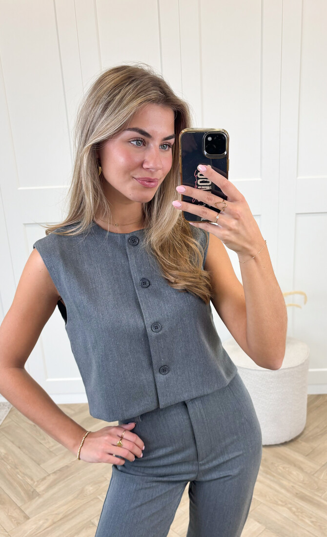 Gilet Alyssa grijs