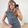 Gilet Alyssa grijs