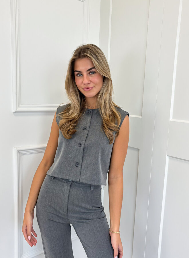 Gilet Alyssa grijs