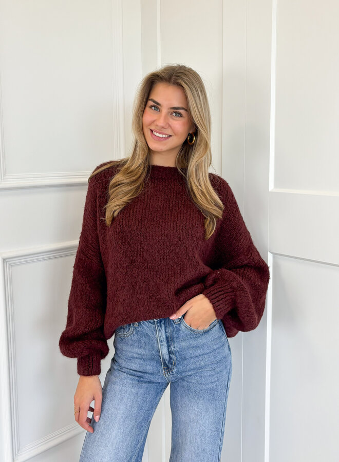 Trui Ella bordeaux