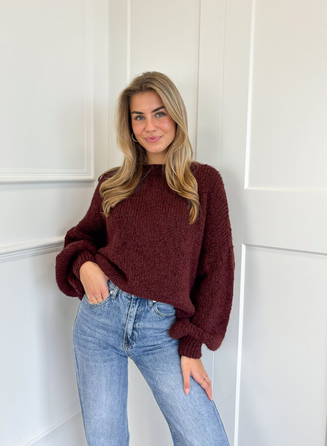 Trui Ella bordeaux