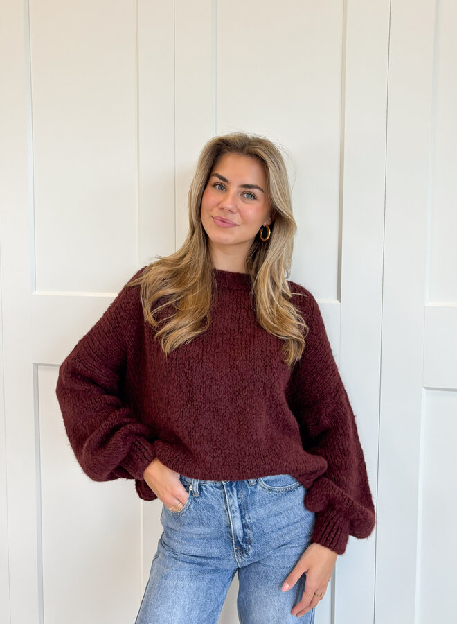 Trui Ella bordeaux