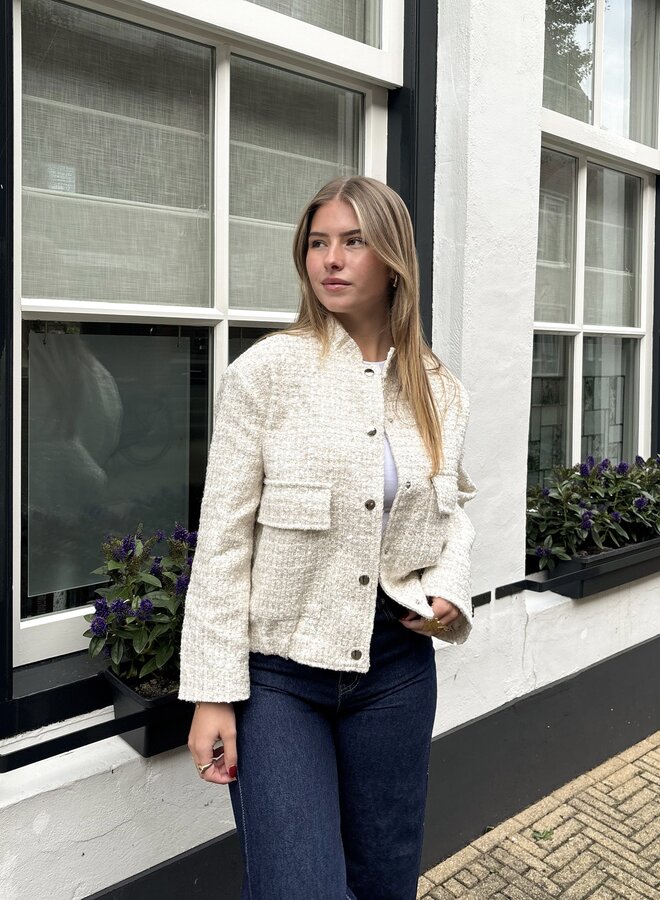 Glitter bomb jacket beige