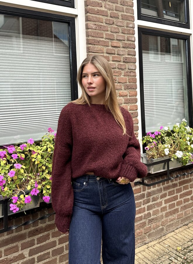 Trui Ella bordeaux