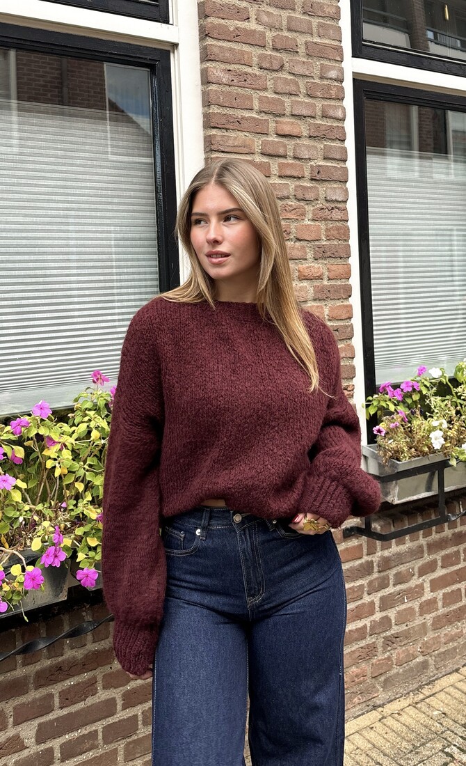 Trui Ella bordeaux
