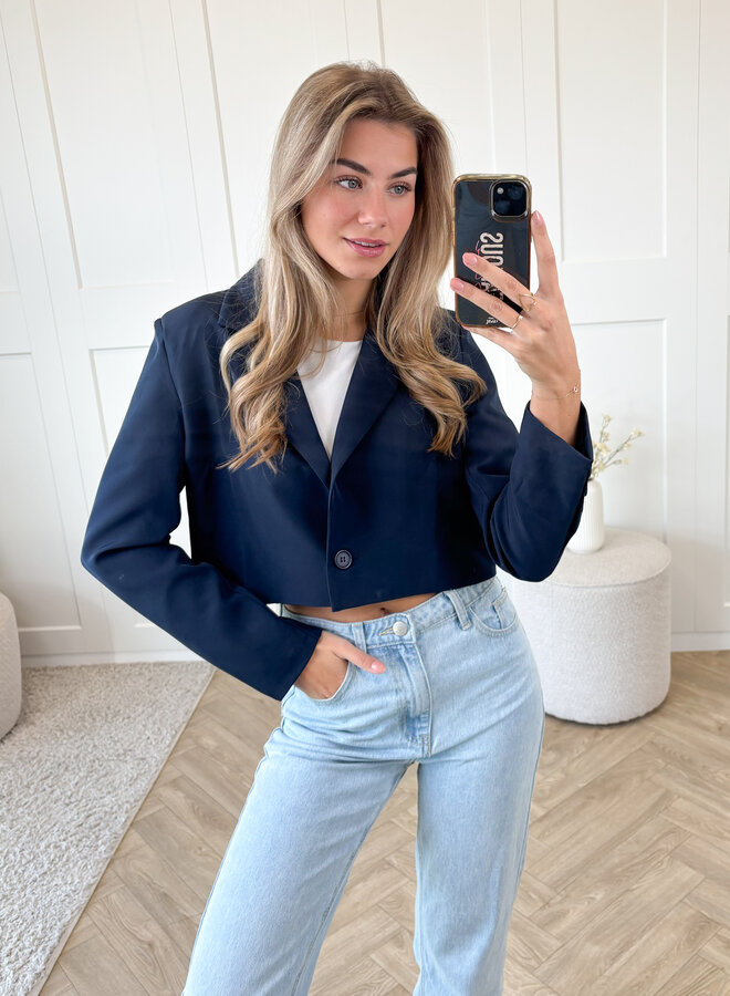 Cropped blazer Alice navy