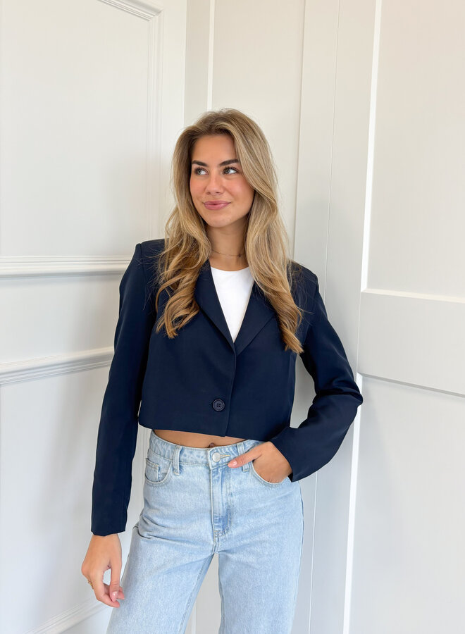 Cropped blazer Alice navy