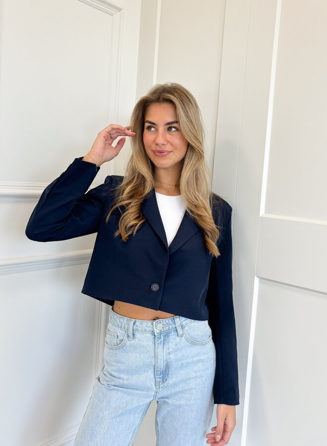 Cropped blazer Alice navy