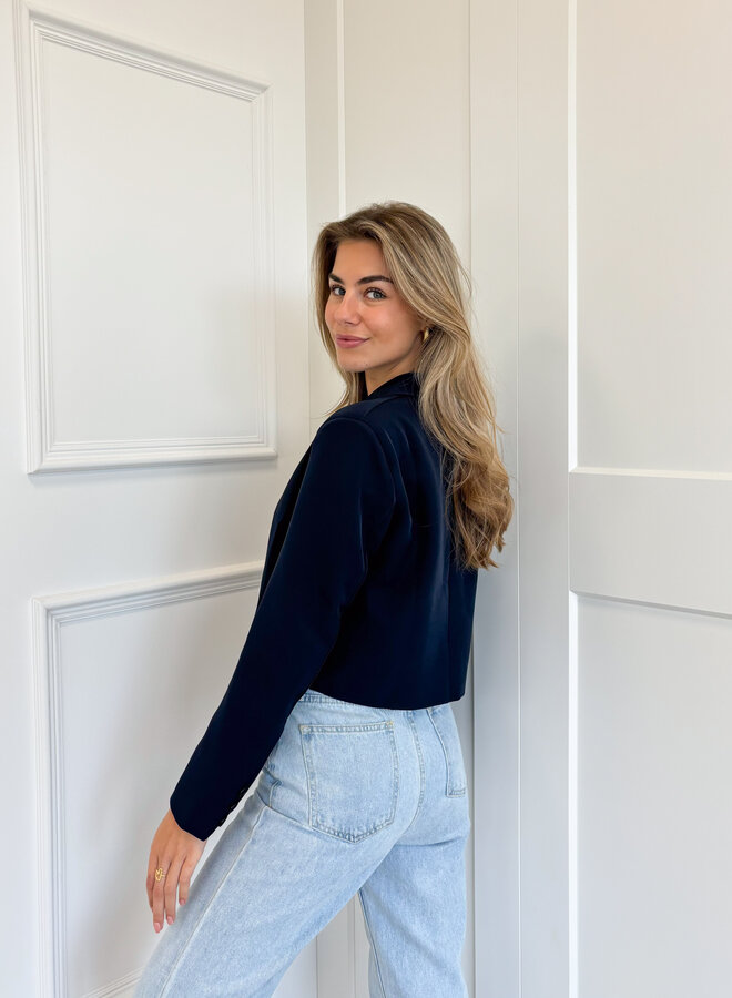 Cropped blazer Alice navy