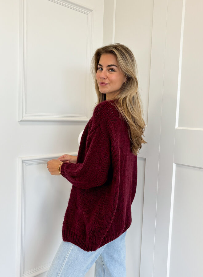 Vest Chiara bordeaux