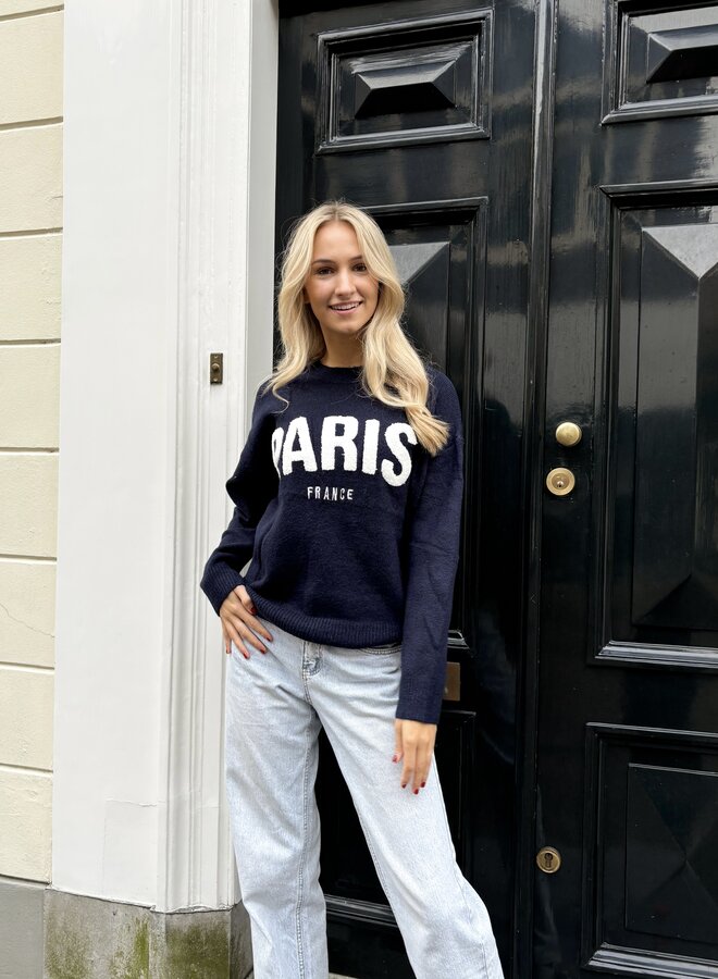 Meet me in Paris zwart  blauw