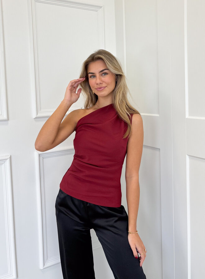 Top Celeste bordeaux