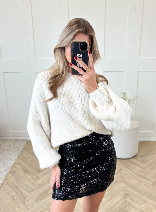 Glitter Nightfall rok zwart