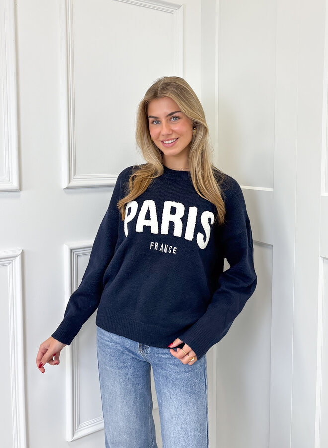 Meet me in Paris zwart  blauw