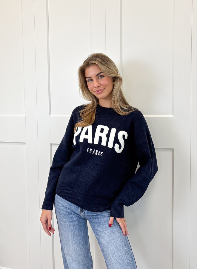 Meet me in Paris zwart  blauw