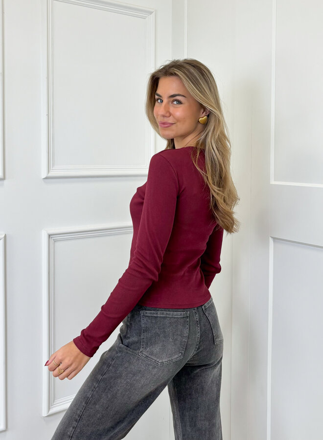 Top Zoey bordeaux