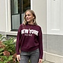 Trui New York 1992 bordeaux