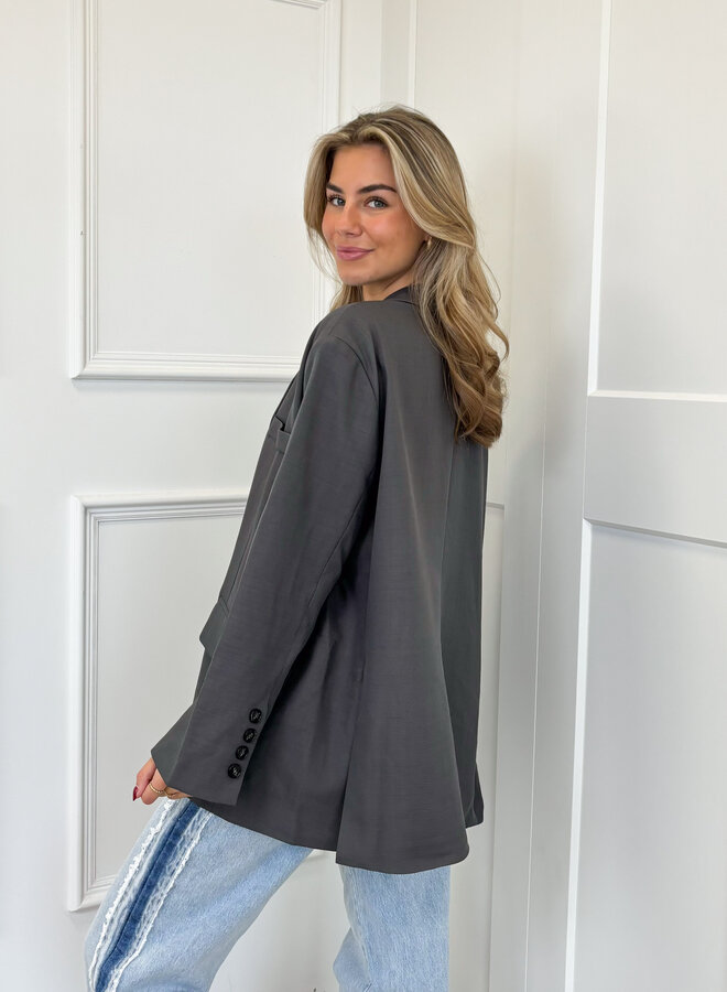 Oversized Blazer Lauren donkergrijs