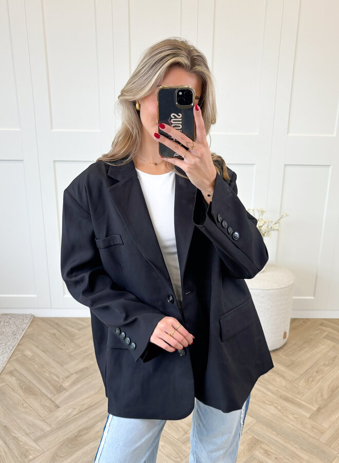 Oversized Blazer Lauren zwart