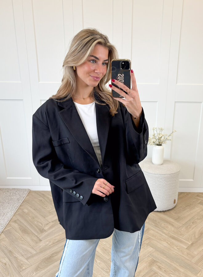 Oversized Blazer Lauren zwart