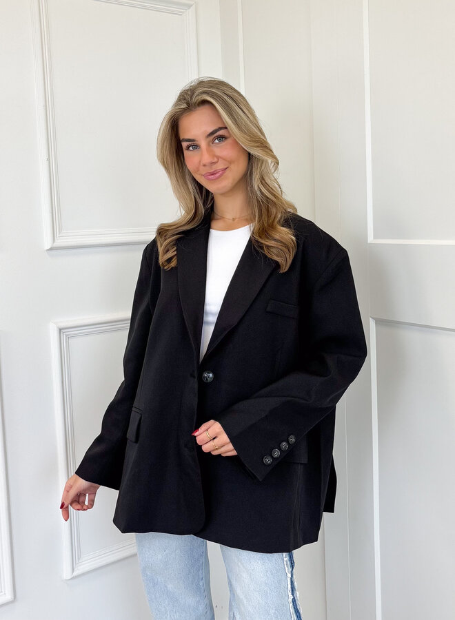 Oversized Blazer Lauren zwart