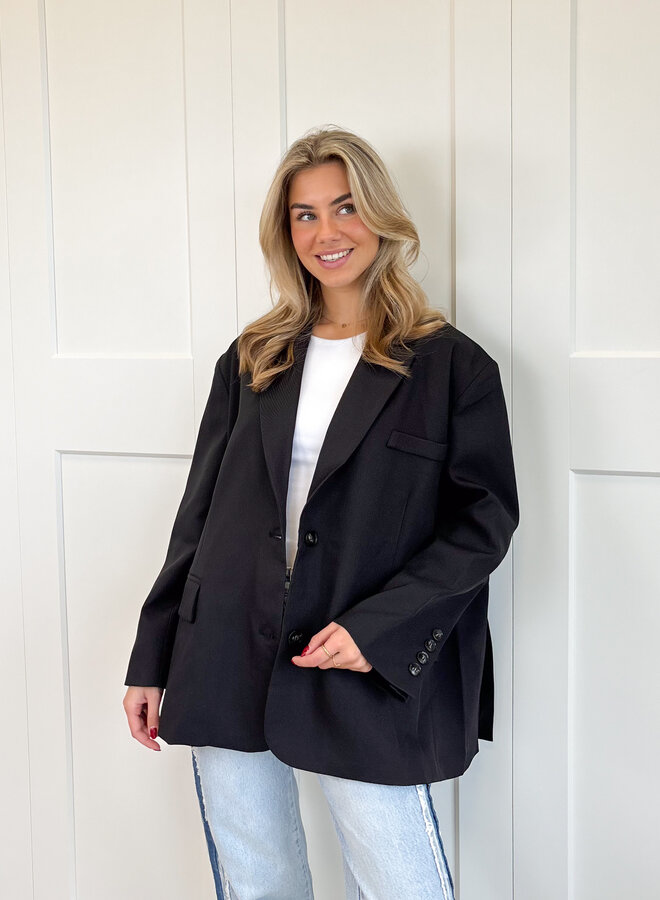 Oversized Blazer Lauren zwart