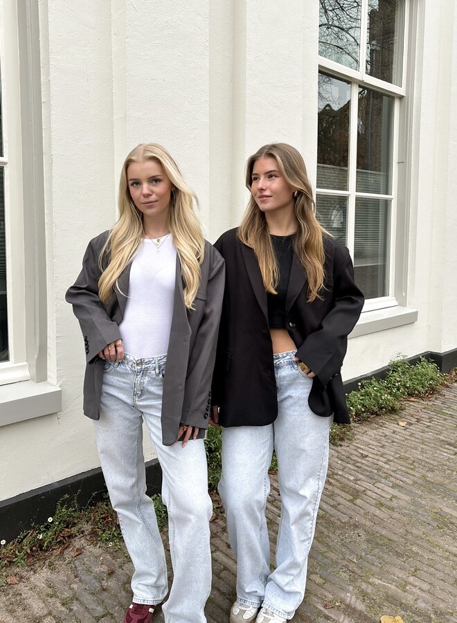 Oversized Blazer Lauren zwart