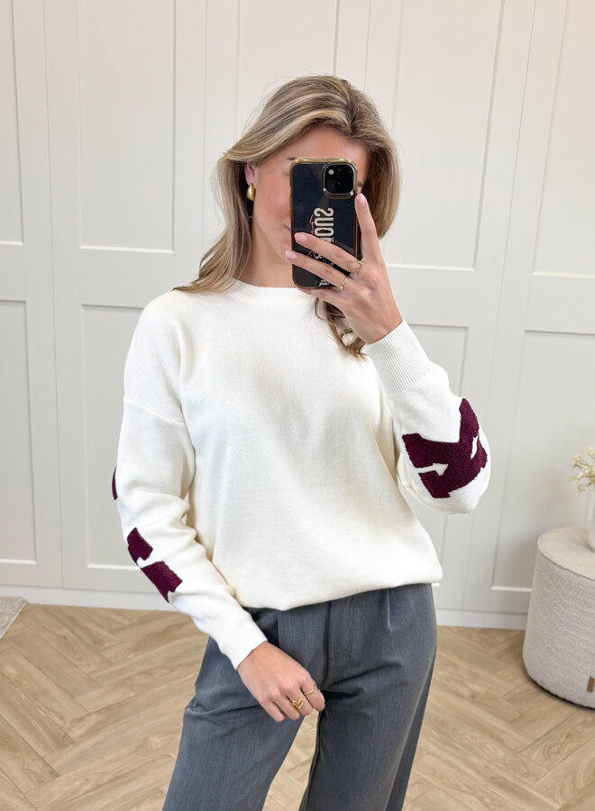 New York trui bordeaux