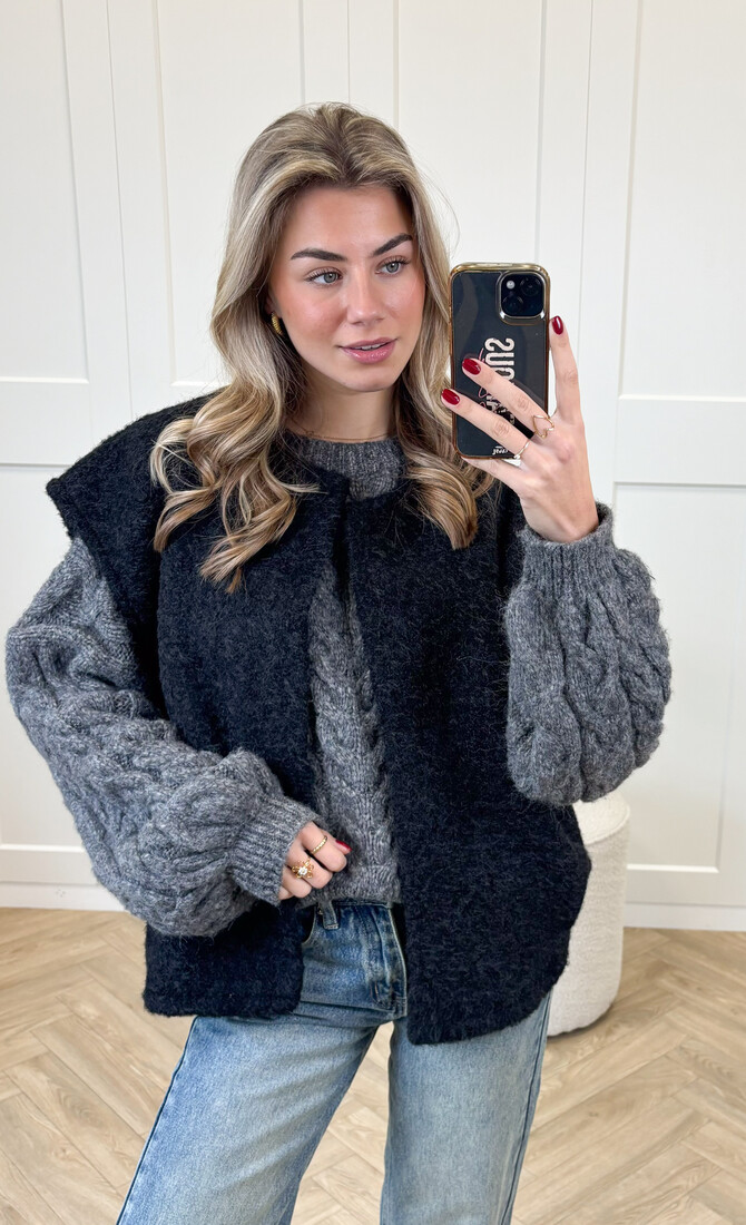 Vest Valerie zwart