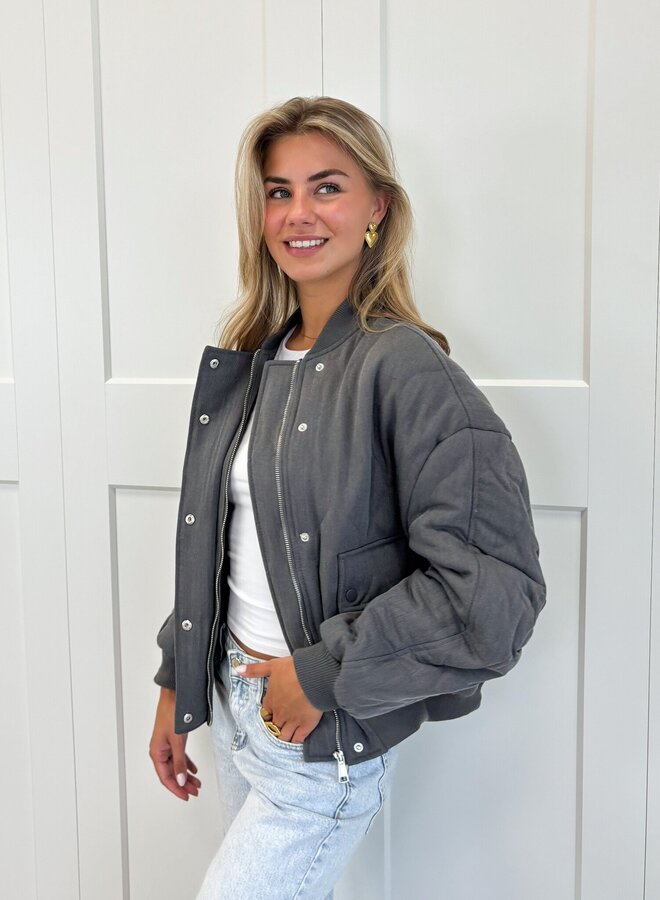 Bomber jas Madison grijs