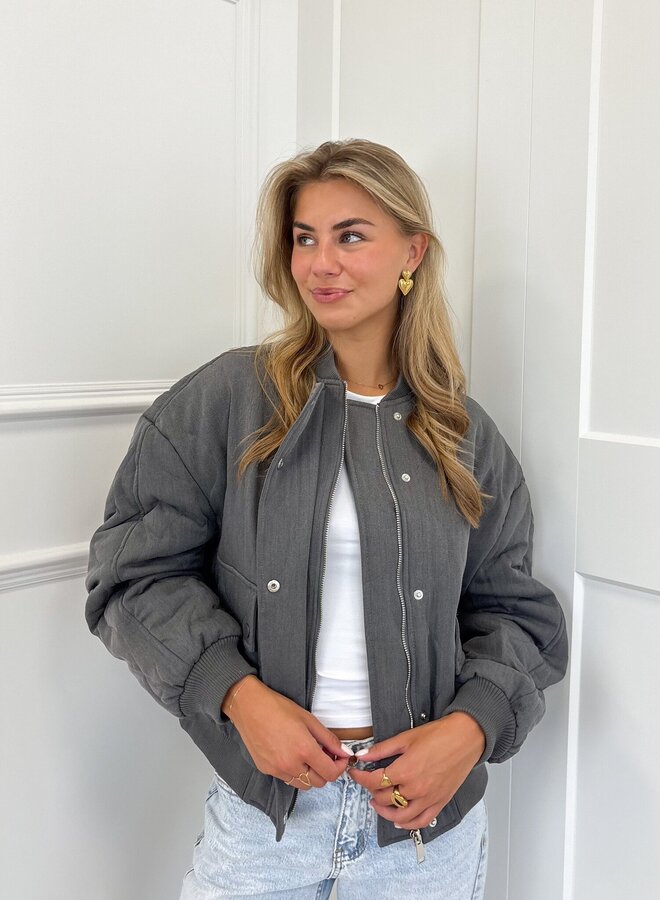 Bomber jas Madison grijs