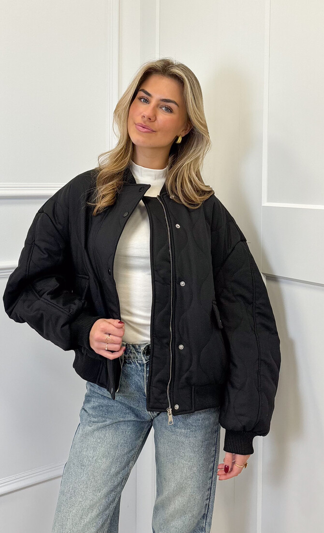 Bomber jas Madison zwart