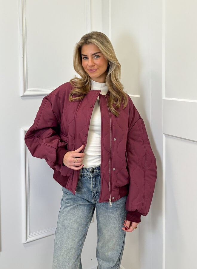 Bomber jas Madison bordeaux