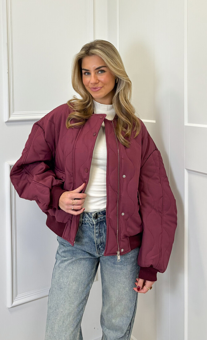 Bomber jas Madison bordeaux