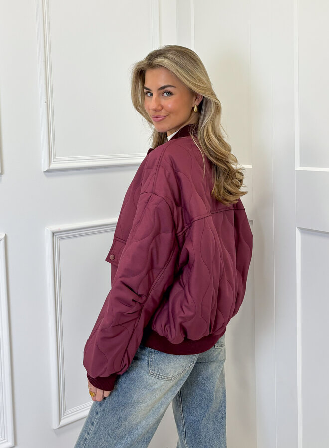 Bomber jas Madison bordeaux
