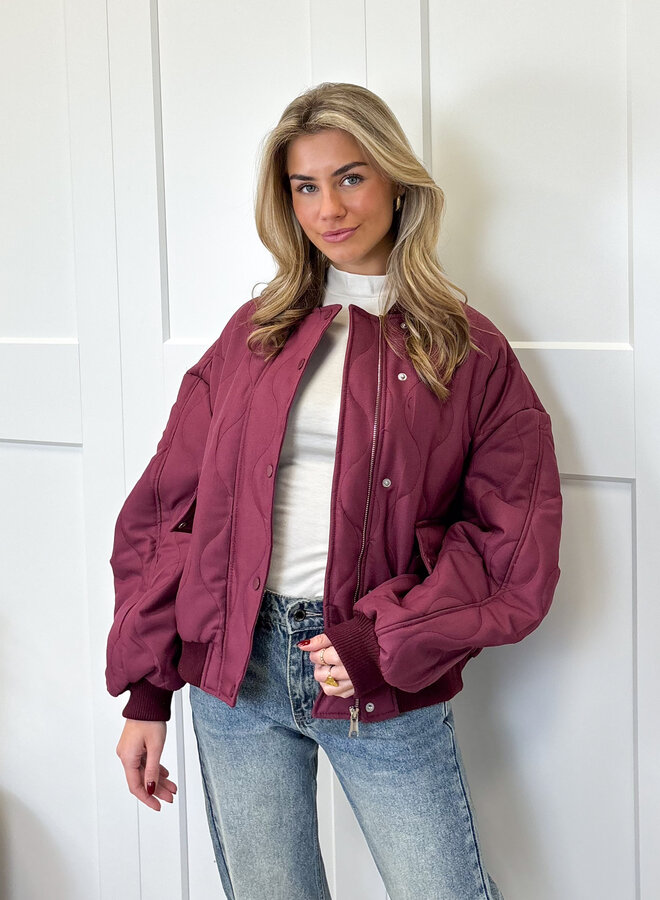 Bomber jas Madison bordeaux
