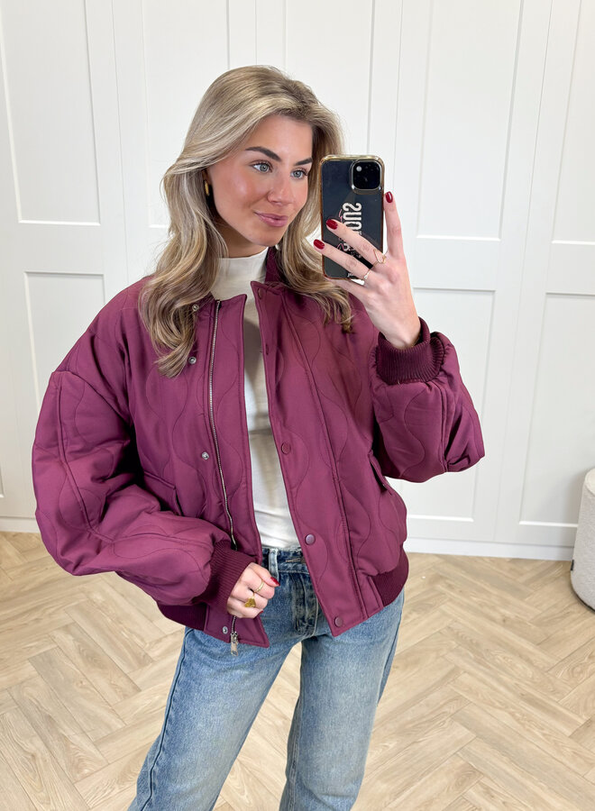 Bomber jas Madison bordeaux
