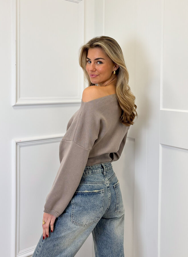 Trui Lola taupe