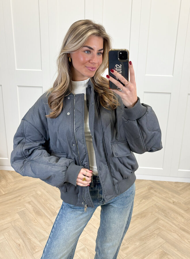 Bomber jas Madison grijs
