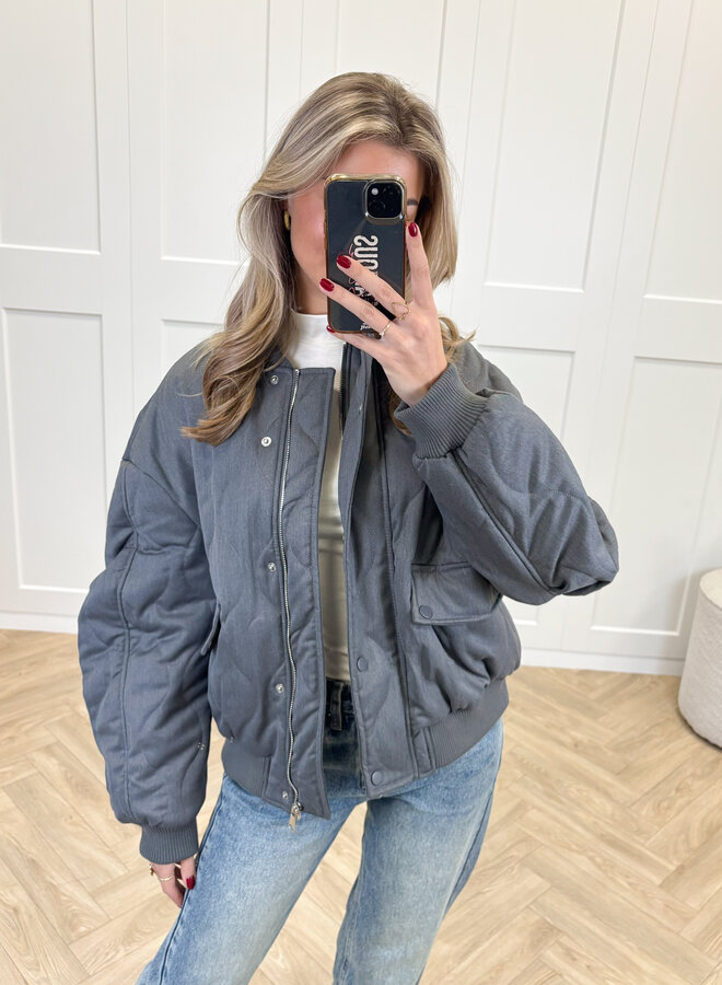 Bomber jas Madison grijs