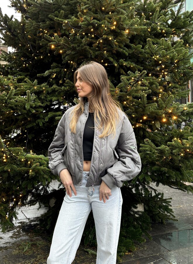 Bomber jas Madison grijs