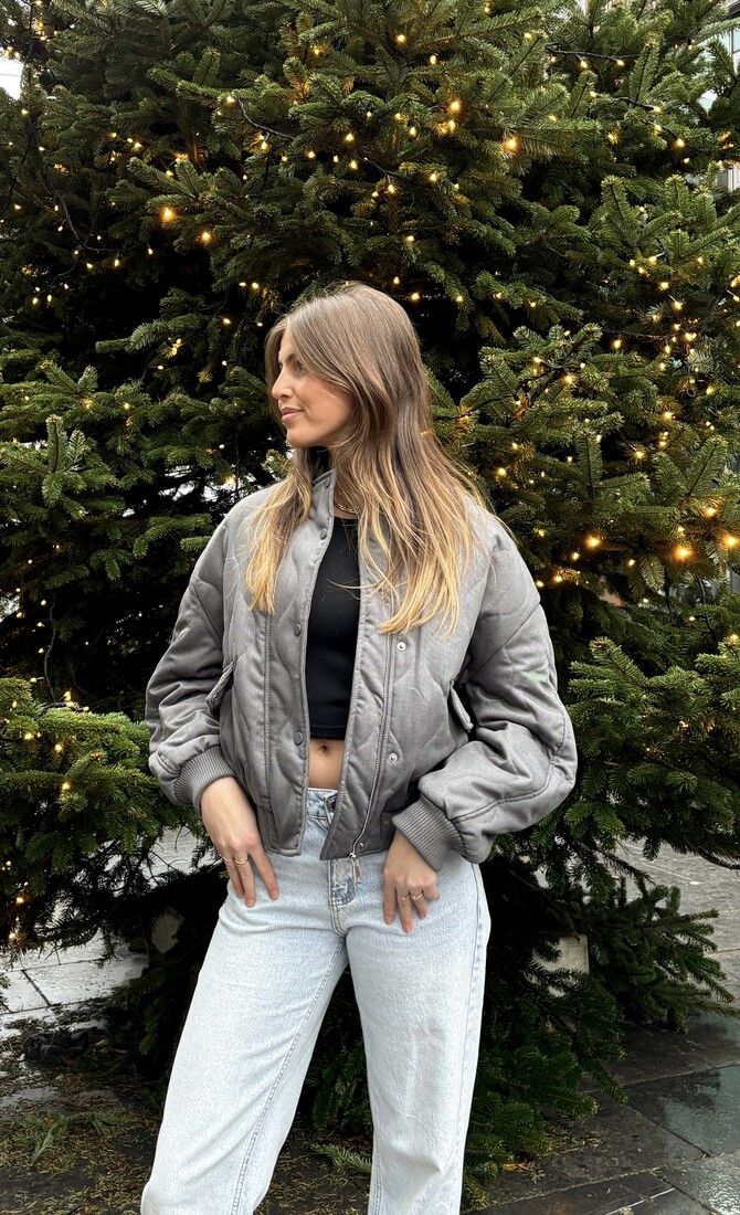 Bomber jas Madison grijs