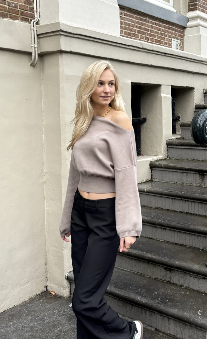 Trui Lola taupe