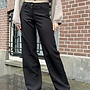 Low waist pantalon Anouk zwart