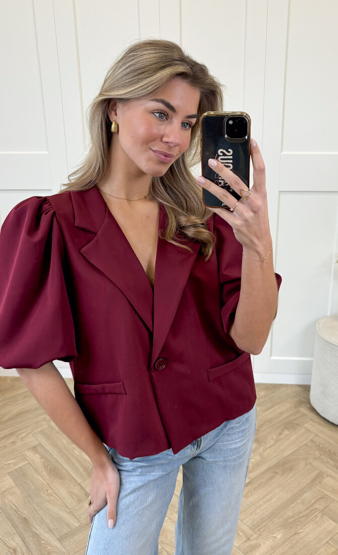 Blazer Zarah bordeaux