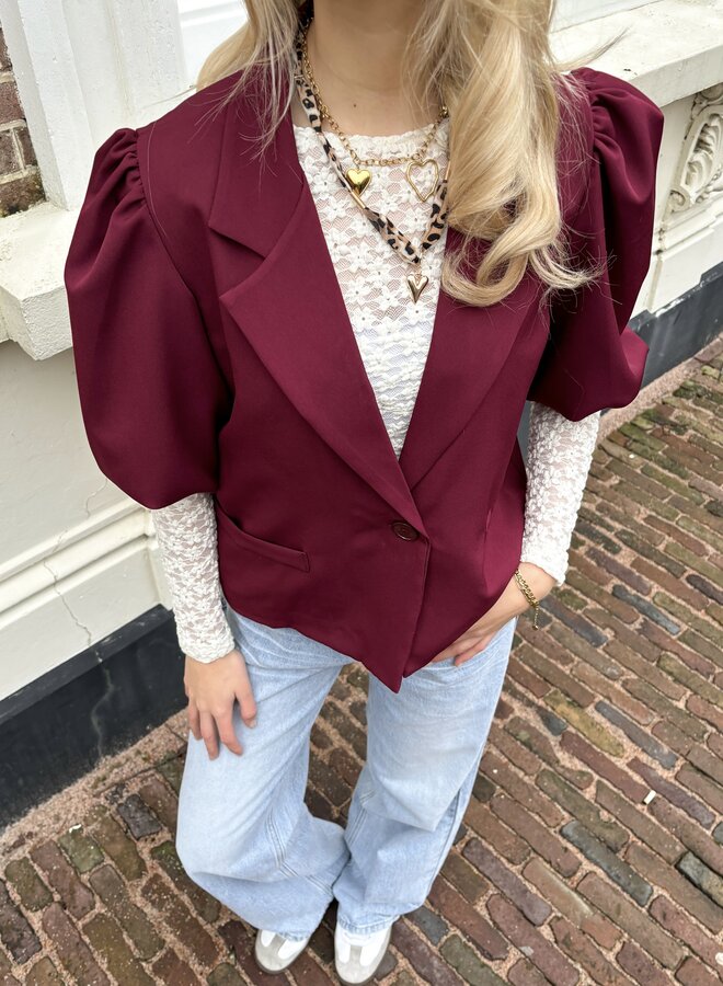 Blazer Zarah bordeaux
