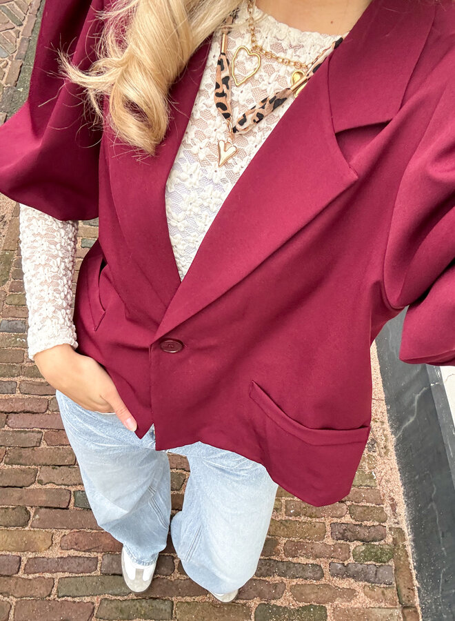 Blazer Zarah bordeaux
