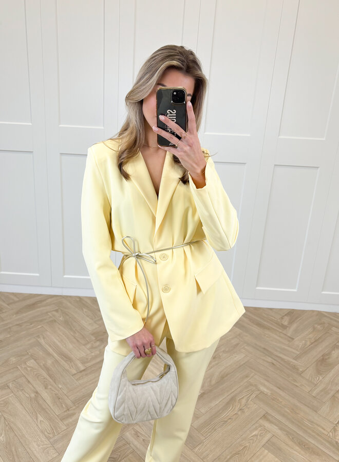 Taille knoopriem goud